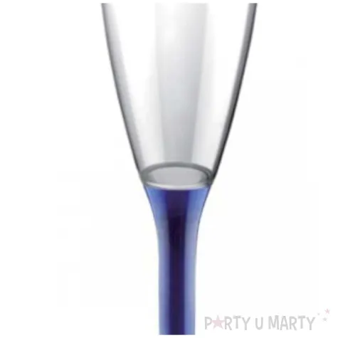 kieliszki jednorazowe szampan long granatowe goldplast 120 ml 10 szt
