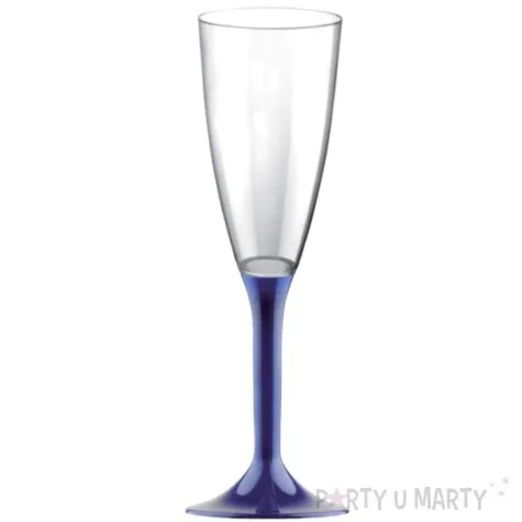kieliszki jednorazowe szampan long granatowe goldplast 120 ml 10 szt
