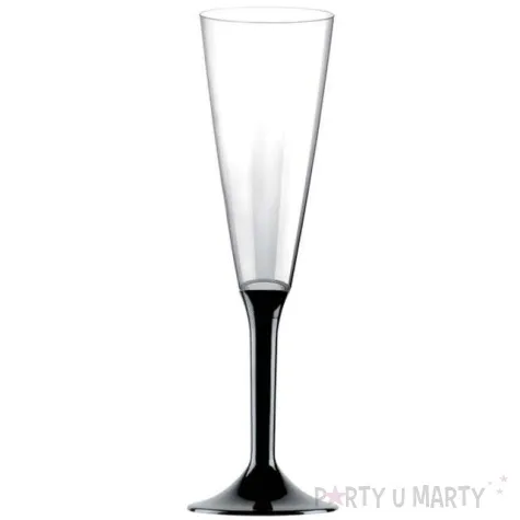kieliszki jednorazowe szampan long xl czarne goldplast 160 ml 10 szt