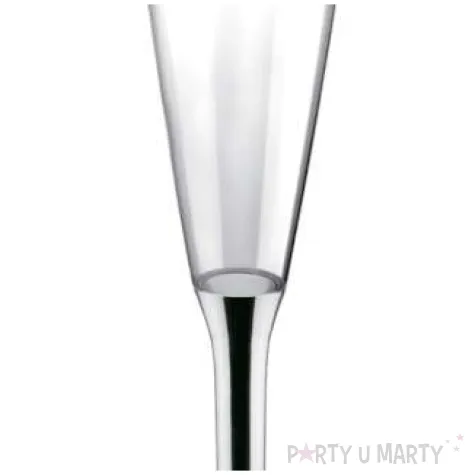 kieliszki jednorazowe szampan long xl srebrne chrom goldplast 160 ml 10 szt
