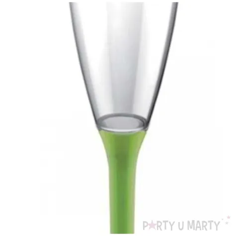 kieliszki jednorazowe szampan long zielone jasne goldplast 120 ml 10 szt