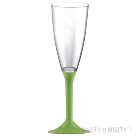 kieliszki jednorazowe szampan long zielone jasne goldplast 120 ml 10 szt