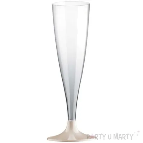 kieliszki jednorazowe szampan premium bezowe goldplast 140 ml 10 szt