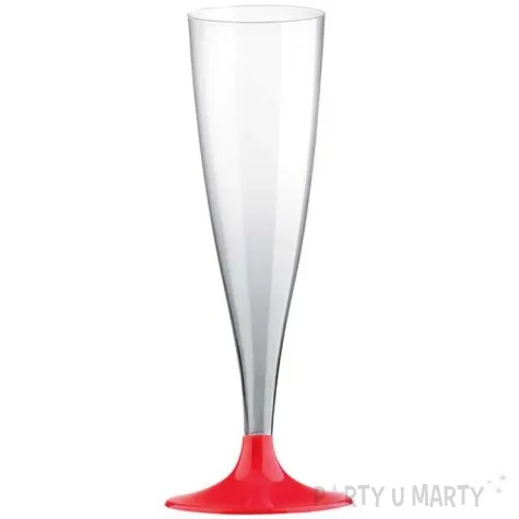 kieliszki jednorazowe szampan premium czerwone goldplast 140 ml 10 szt