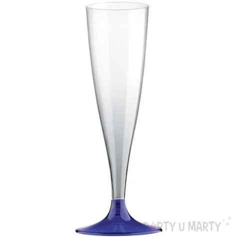 kieliszki jednorazowe szampan premium niebieskie goldplast 140 ml 10 szt