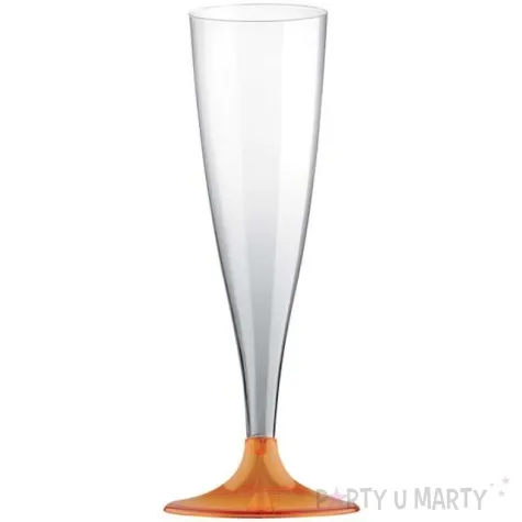 kieliszki jednorazowe szampan premium pomaranczowe goldplast 140 ml 10 szt