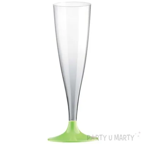 kieliszki jednorazowe szampan premium zielone jasne goldplast 140 ml 10 szt