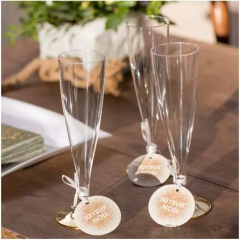 kieliszki jednorazowe szampan premium zloty chrom goldplast 140 ml 10 szt