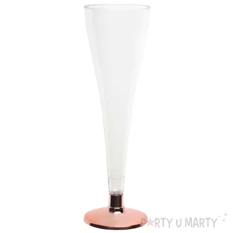 kieliszki jednorazowe szampan rozowy zloty santex 120 ml 6 szt