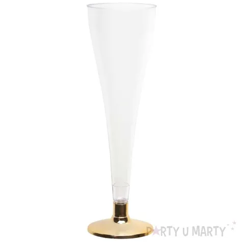 kieliszki jednorazowe szampan zloty santex 120 ml 6 szt