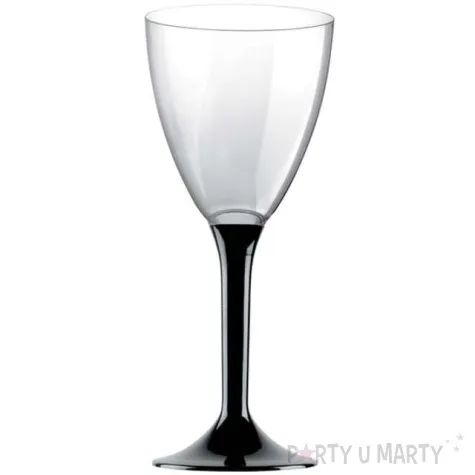 kieliszki jednorazowe wino classic czarny goldplast 180 ml 10 szt