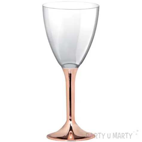kieliszki jednorazowe wino classic rosegold chrom goldplast 180 ml 10 szt