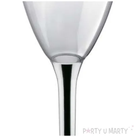 kieliszki jednorazowe wino classic srebrne chrom goldplast 180 ml 10 szt