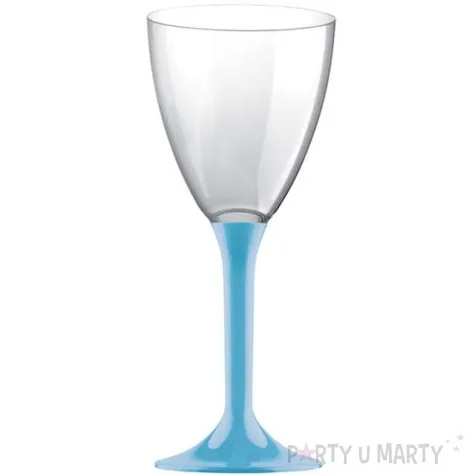 kieliszki jednorazowe wino classic turkusowe goldplast 180 ml 10 szt