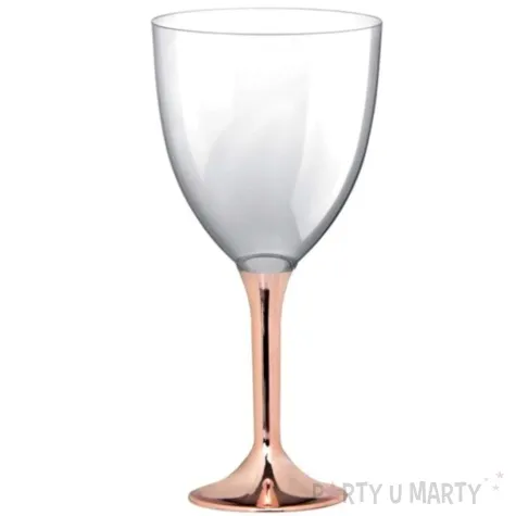 kieliszki jednorazowe wino xl rosegold chrom goldplast 300 ml 10 szt
