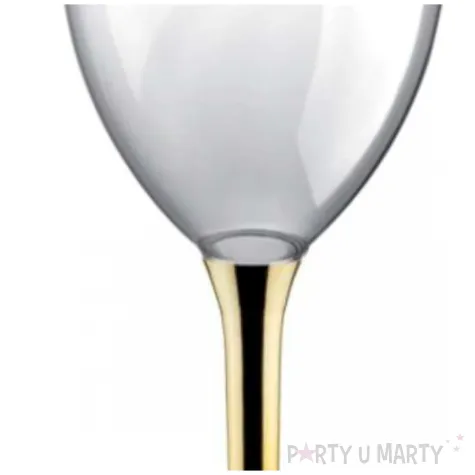 kieliszki jednorazowe wino xl zlote chrom goldplast 300 ml 10 szt