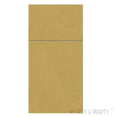 kieszonka na sztucce airlaid monokolor zlote paw 40 cm 25 szt