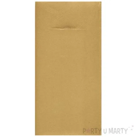 kieszonka na sztucce classic zlota santex 40 cm 12 szt