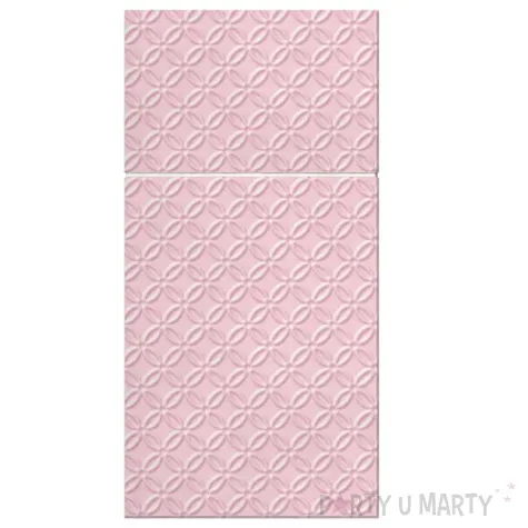 kieszonka na sztucce modern inspiration rozowy jasny paw 40 cm 16 szt