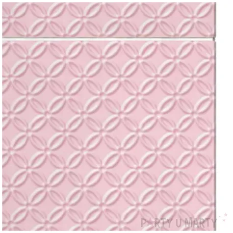 kieszonka na sztucce modern inspiration rozowy jasny paw 40 cm 16 szt