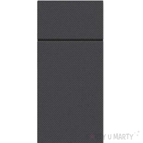 kieszonka na sztucce punta punta czarna paw 38 cm 50 szt