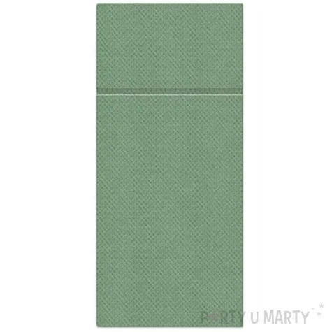 kieszonka na sztucce punta punta zielona ciemna paw 38 cm 50 szt