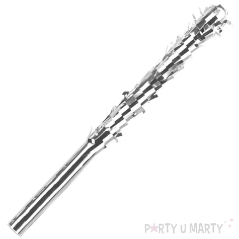kij do rozbijania piniaty holograficzny srebrny partydeco 40 cm