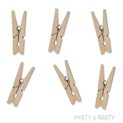 klamerki drewniane 3 0 cm naturalne 20 szt