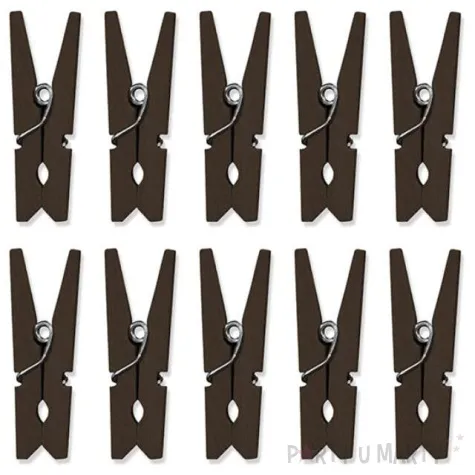 klamerki drewniane 3 5 cm brazowe 10 szt