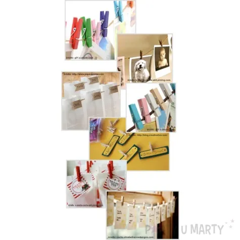 klamerki drewniane 3 5 cm czarne 10 szt