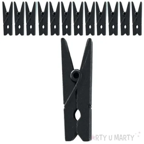 klamerki drewniane czarne santex 3 5 cm 12 szt