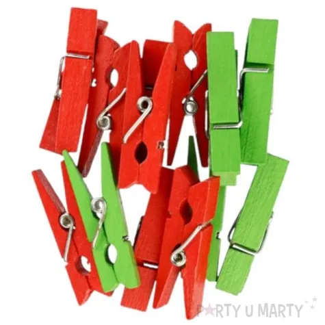 klamerki drewniane mix titanum 3 5cm 15 szt