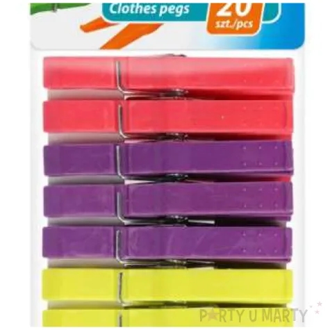 klamerki na pranie strong mix plastikowe ravi 20 szt