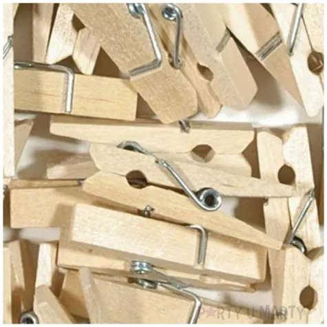 klamerki ozdobne drewniane naturalne aliga 25 szt 3 5 cm