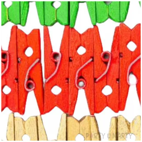 klamerki ozdobne drewniane naturalne mix aliga 25 szt 2 5 cm