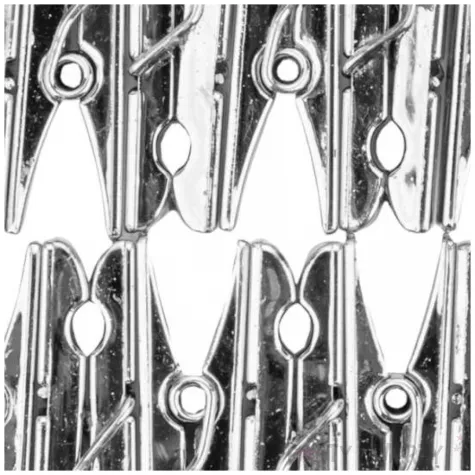 klamerki ozdobne plastikowe metaliczne srebrny aliga 12 szt 3 5 cm