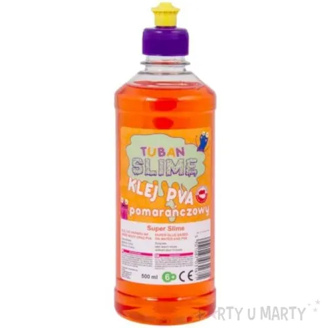 klej pva slime pomaranczowy tuban 500 ml