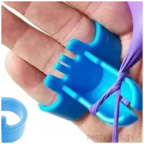 klips do wiazania balonow niebieski partypal