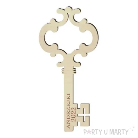 klucz do lania wosku andrzejki 2022 klucz 1 drewno 23 cm