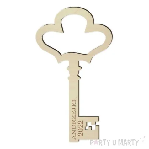 klucz do lania wosku andrzejki 2022 klucz 4 drewno 10 cm