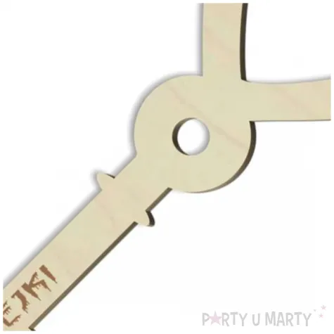 klucz do lania wosku andrzejki 2024 klucz 7 drewno 23 cm