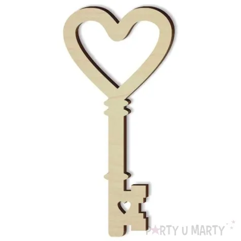 klucz do lania wosku andrzejki klucz 5 drewno 10 cm 10 szt