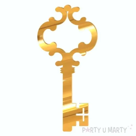 klucz do lania wosku andrzejki xxl 1 zloty akryl 23 cm