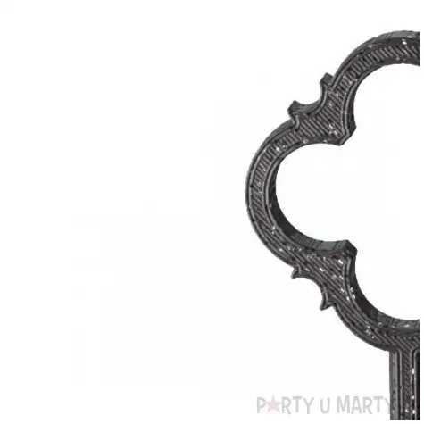 klucz do lania wosku deluxe brokatowy czarny 13 cm