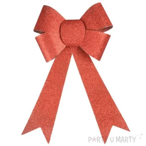 kokarda brokatowa czerwony arpex 29 x 21 cm