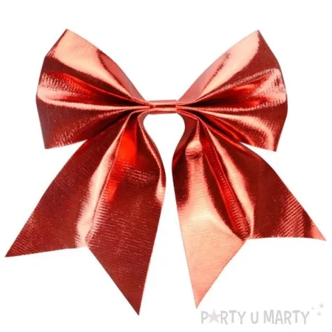 kokarda metalizowana czerwony arpex 20 x 20 cm