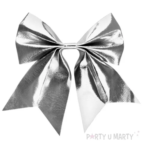 kokarda metalizowana srebrny arpex 20 x 20 cm