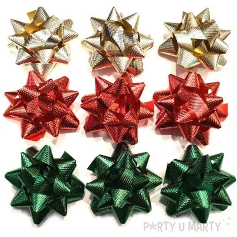 kokardki do prezentow classic carbone mix 9 szt arpex