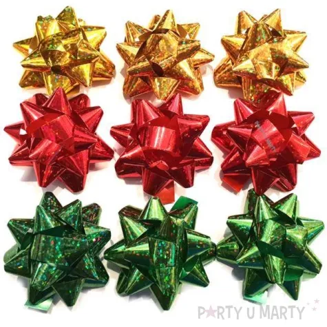 kokardki do prezentow classic laser mix 1 9 szt arpex