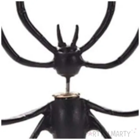 kolczyk pajak wchodzacy do ucha czarny 1 szt